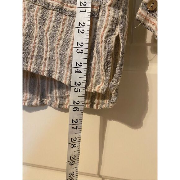 Paper Crane Women’s Striped V-Neck Blouse - Size Small - C1117BA - Picture 9 of 9